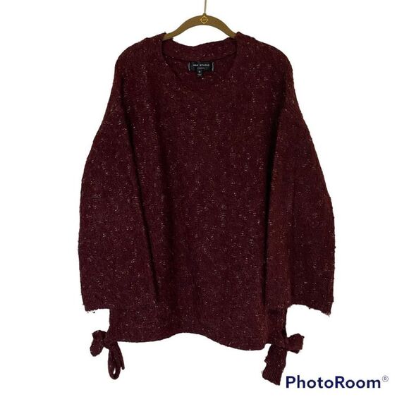 Max Studio Mélange Side Tie Sweater - Picture 2 of 4